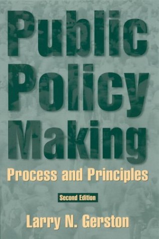 Textbook Cover for Public Policy Making: Process and Principles