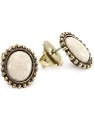 Sorrelli " Andalusia" Unique Riverstone on Post Earrings