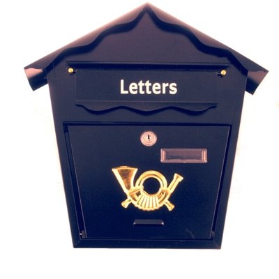 Childrens Toyshop  Outdoor Living : UKayed External Outdoor Waterproof Lockable Steel Letter Post Box