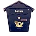 Outdoor Living : UKayed External Outdoor Waterproof Lockable Steel Letter Post Box