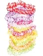 Lot Of One Dozen 12 Large Petal Duo-Tone Hawaiian Leis