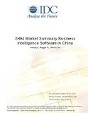 Review IDC Research  / 2H04 Market Summary Business Intelligence Software in China