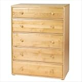 Maxtrix Kids 4250X Five Drawer Chest Finish: White