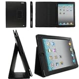 IPAD 2 PU LEATHER CASE BLACK
