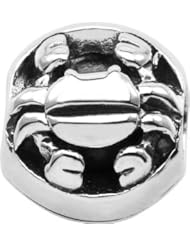 Persona Sterling Silver Cancer Charm fits Pandora, Troll & Chamilia European Charm Bracelets