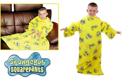 Character World Spongebob Hello Sleeved Fleece Blanket