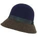 Royal Blue Top Ladies Premium Wool Felt Contrast Cloche Bucket Bell Shape From San Deigo Hat Co.