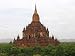Detail of a Buddhist Paya in Red Rocks, Bagan, Myanmar - 24