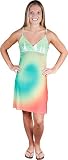 Alki'i Green Swirls Print Sublimation Casual Evening Party Cocktail Sun Dress