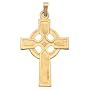 14k Yellow Gold Celtic Cross on 18" Chain