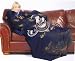 Milwaukee Brewers Comfy Throw Blanket With Sleeves - Smoke Design