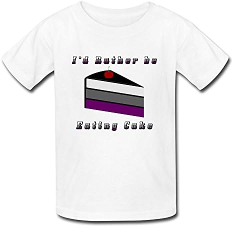 Personalized O Neck Slim Fit Asexual Cake Style Kids T Shirts