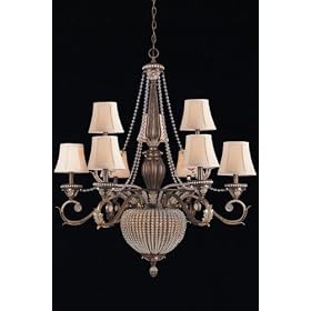 Two - tier Paris Flea Chandelier, 41Hx36W, WEATHERD PATINA by Home Decorators Collection