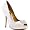 Badgley Mischka Women's Lissa Open-Toe Pump,White,8.5 M US