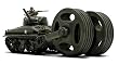 Unimax Forces of Valor 1:72nd Scale U.S. M 4A1 Sherman-Mine Roller