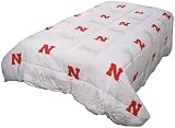 Nebraska Cornhuskers NCAA Comforter Set (Rotary - White)
