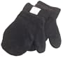 The Happy Company Microwaveable Therapeutic Cozy Mitts, Black, Small