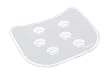 Europet Bernina 444-131626 Katzentoilette-Vorlegematte 55.5 x 45.5 cm, <Alpina>, wei�