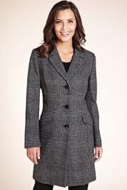 Wool Blend Heritage Checked Coat