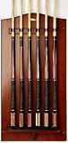 Superleague Deluxe Mahogany 6-Cue Rack