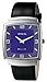 Invicta Men's Slim Collection Square Black Leather Watch #5136