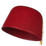 Felt Fez Hat - Red Yellow W40S18D