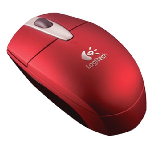 Logitech Cordless Optical Mouse for Notebooks (Red)