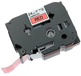 Brother TZ451 - Printer tape - black on red - Roll (0.95 in x 26.3 ft) - 1 pcs.