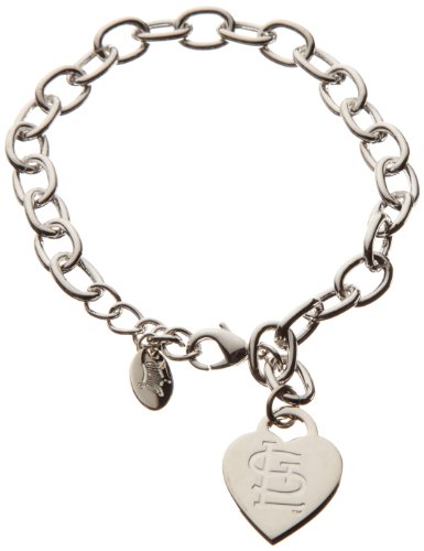 MLB St. Louis Cardinals Heart Tag Bracelet