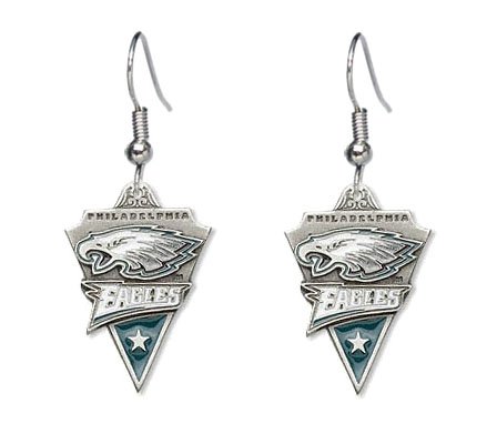 Philadelphia Eagles Dangle Earrings - NFL Football Fan Shop Sports Team Merchandise