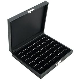 Wide Slot Jewelry Ring Display Storage Case Holds 36 Rings- CBC36 by 