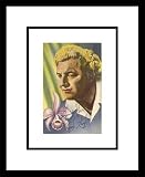Signed Portrait of Wrestler Gorgeous George, Framed Print by Unknown, 16x14