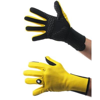 Assos 2011 EarlyWinter 851 Full Finger Winter Cycling Gloves - Yellow - P13.52.505.30