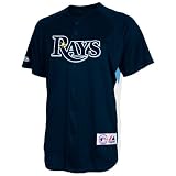 MLB Tampa Bay Devil Rays Replica BP Home Jersey, Large