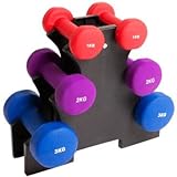 Palm Springs Dumbbell Weights Set with Stand 12kg