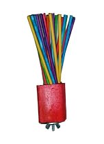 Super Bird Creations 6-1/2 by 1-1/2-Inch Paper Party Bird Toy, Large
