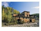 Gold Dredge No. 1 in Wade Creek, Built 1934 Photographic Poster Print by Rich Reid, 32x24