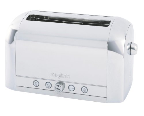 Magimix 4 slice toaster polished with brushed s/steel centre panel