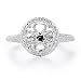 Diamond & Platinum Engagement Ring Mounting
