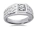 0.25 CTW Men's Diamond Ring in Platinum