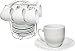 Demitasse Set with Chromed Rack. 13 Pieces