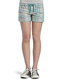 Unionbay  Junior's Audrey Plaid Drawstring Patch Pocket Short