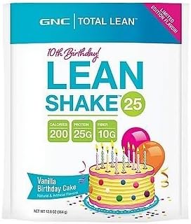 GNC Lean Shake 25 Birthday Cake Limited Edition 12.8oz Pouch