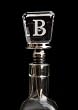 Monogram Glass Wine Stopper - B Monogram Glass Wine Stopper - B