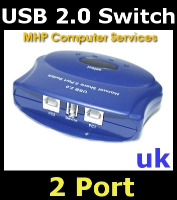 Childrens Toyshop  Electronics : Roline Manual Usb 2.0 Switch, 2 Ports