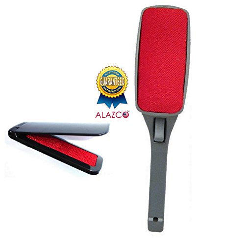 ALAZCO Value Pack 1 Magic Lint Brush and 1 Pocket Folding Mini Lint Brush For Travel Purse Car Office Pet Hair Fabric