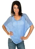 Womens V-Neck Knit Poncho