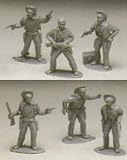 Western Cowboys: 8 piece set of 54mm Plastic Army Men Figures - 1:32 scaleIMAGE