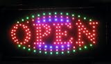 Animated Oval Shape LED Neon Light Open Sign Super Size b30-161