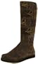 VOLATILE Ramona Womens Casual Suede Knee High Embroidered Flowers Boots Shoes